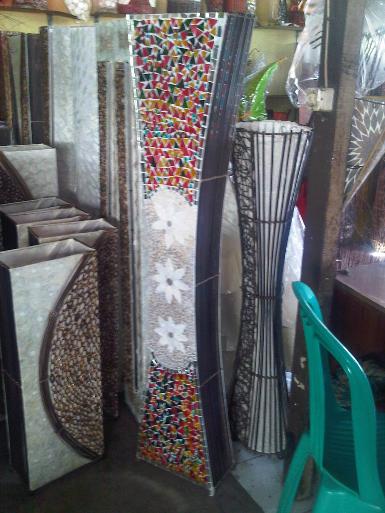 Mosaic Shell Lamp 100B size high 1.5m.