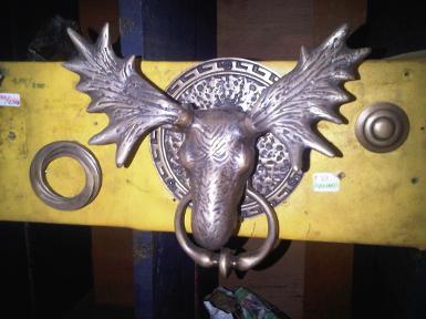 Brass door handle code P.deer