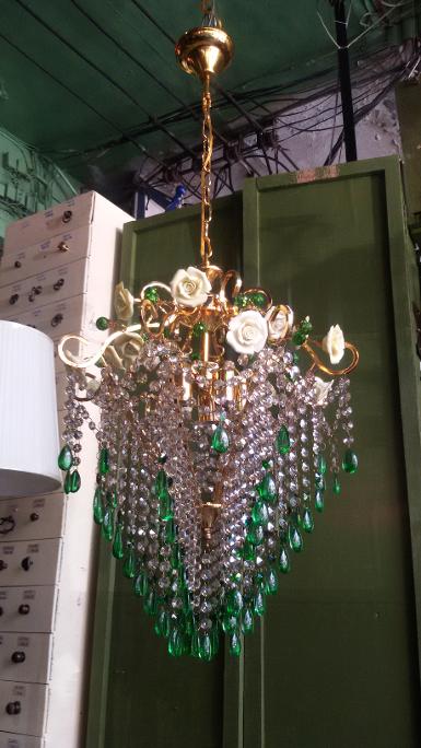 Crystal Chandelier Lamp Code CTL001 size wide 40 cm.long 100 cm.