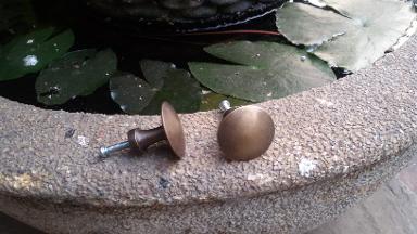 ฺBrass Knob Handle Item Code N.030 size wide 30 mm. high 29 mm.