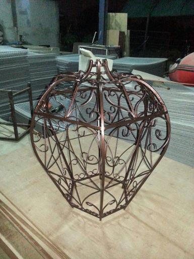 IRON CURVED LAMP Item code IRL50 size long 90 cm. wide 69 cm. (only body)