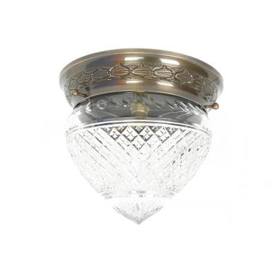 Large flush ornate ceiling fitting Item Code ELS.016A size high 9'' (23 cm.wide 10'' (25.5 cm)