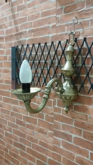 Wall lamp brass code BWL009I size long 29 cm wide 9 cm. deep 22 cm.